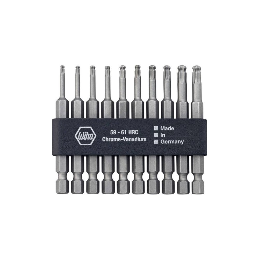 Wiha Wiha 32804, 10 styck, Torx, T10, T15, T20, T25, T30, 70 mm,...