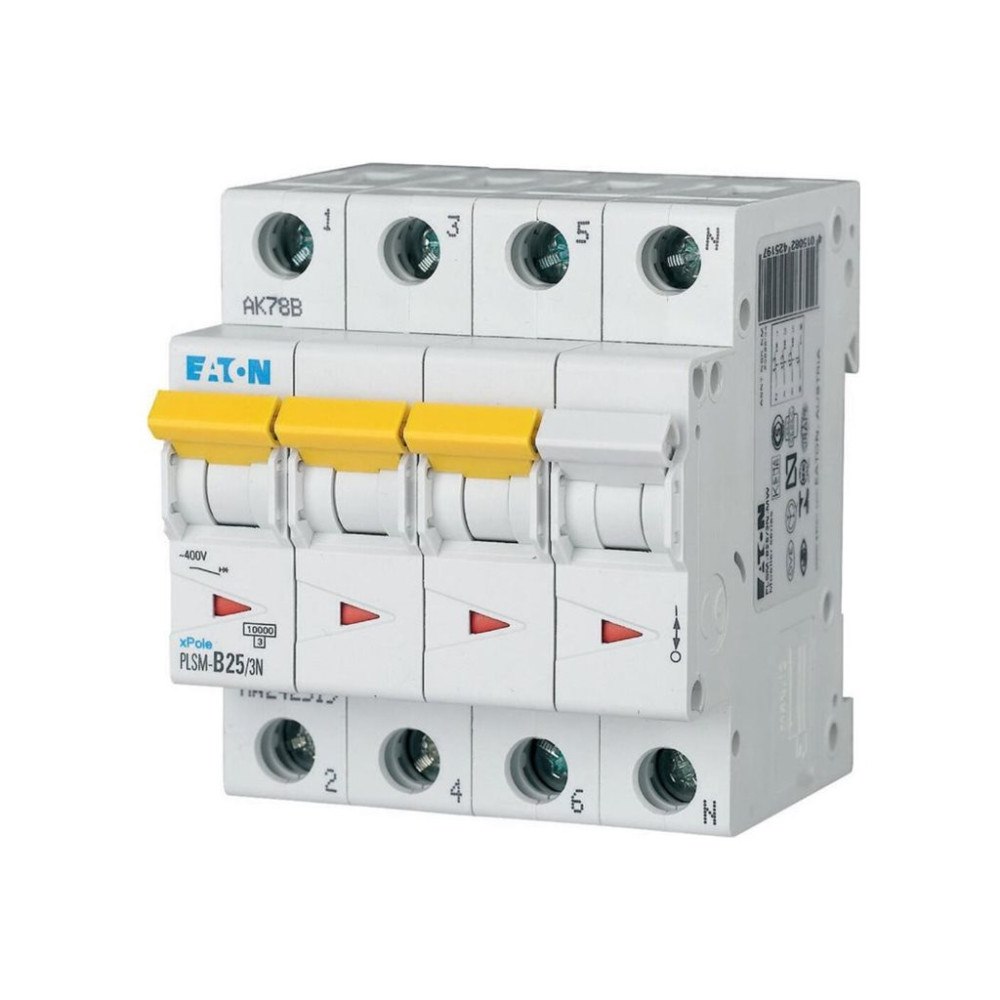 Eaton Electric Eaton Moeller series xPole PLSM-C25/3N-MW - automatisk kretsbrytare