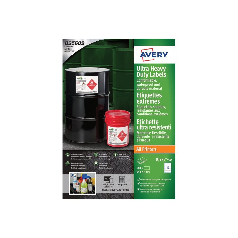 AVERY Avery - etiketter - matt - 500 etikett (er) - 57 x 99 mm