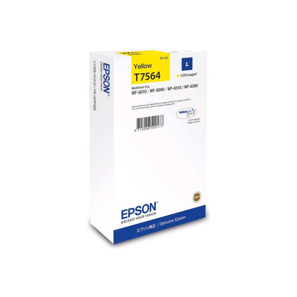 EPSON Epson T7564 - L-storlek - gul - original - bläckpatron