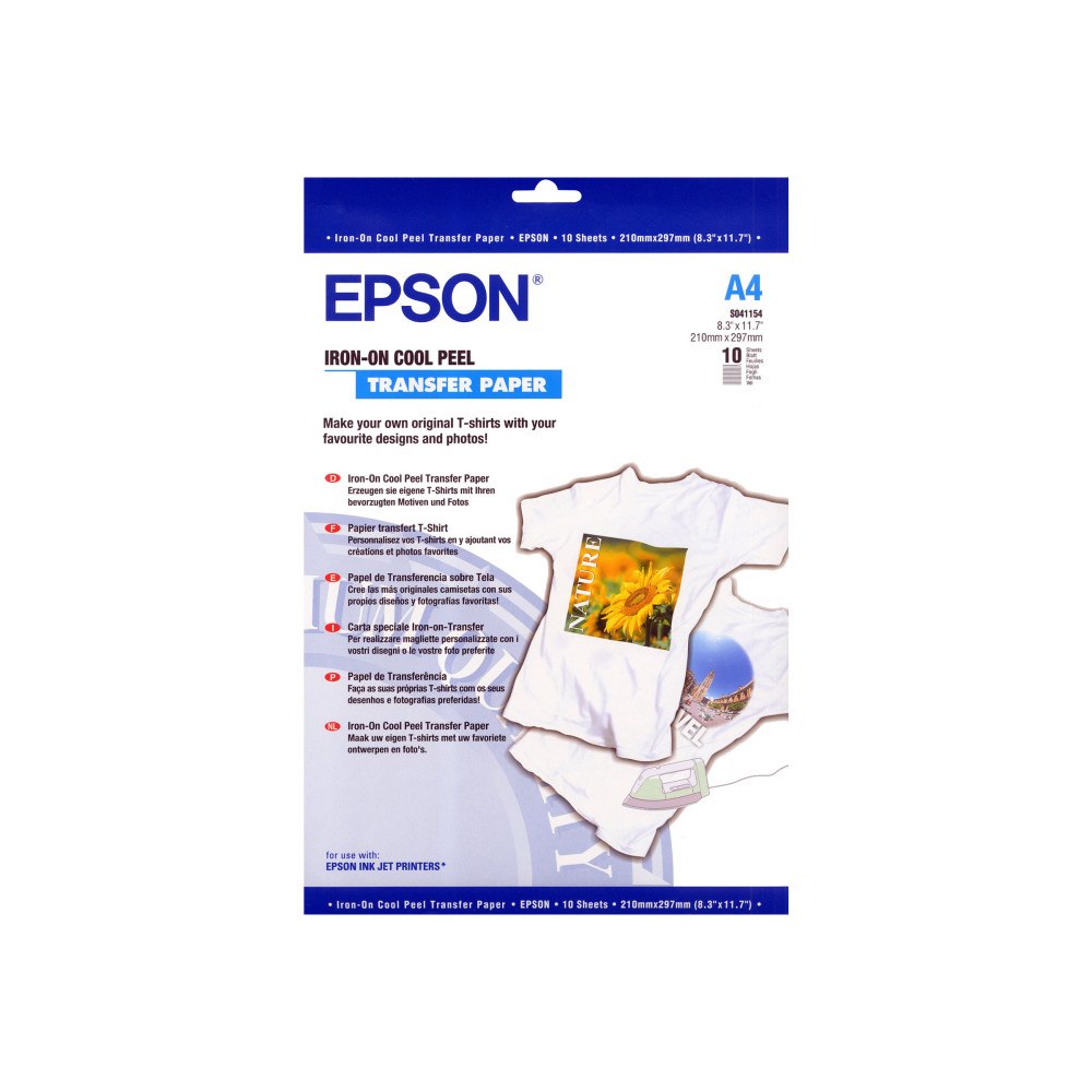 EPSON Epson Cool Peel T-Shirt - transfertryck - 10 stk - A4