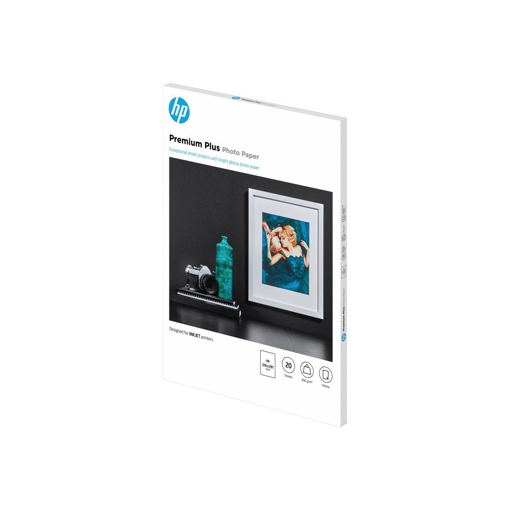 HP HP Premium Plus Photo Paper - fotopapper - blank - 20 ark - A4 - 300 g/m²