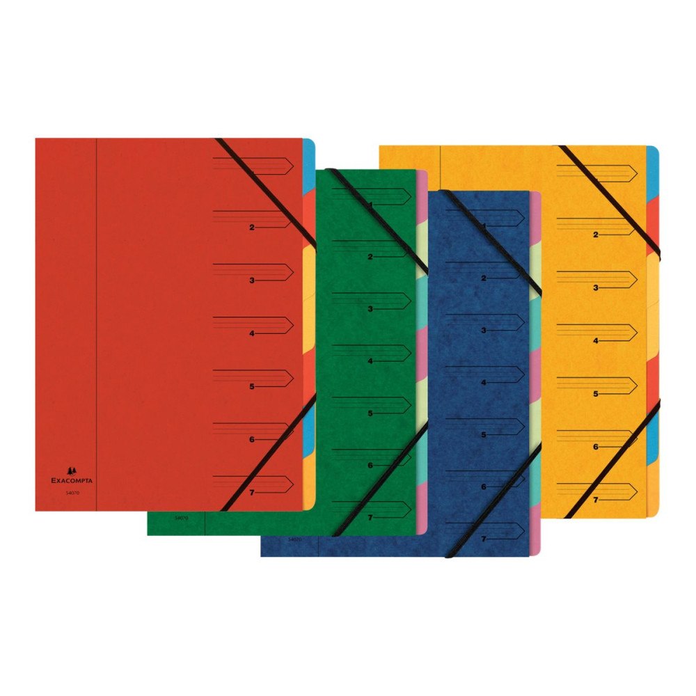 EXACOMPTA Exacompta Nature Future - klassifikationsmapp - för A4 - tabbad - fläckblandade