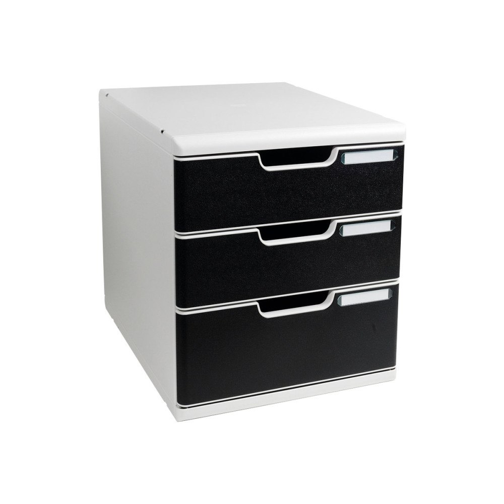 EXACOMPTA Exacompta MODULO Classic - lådskåp - för A4 Plus - svart