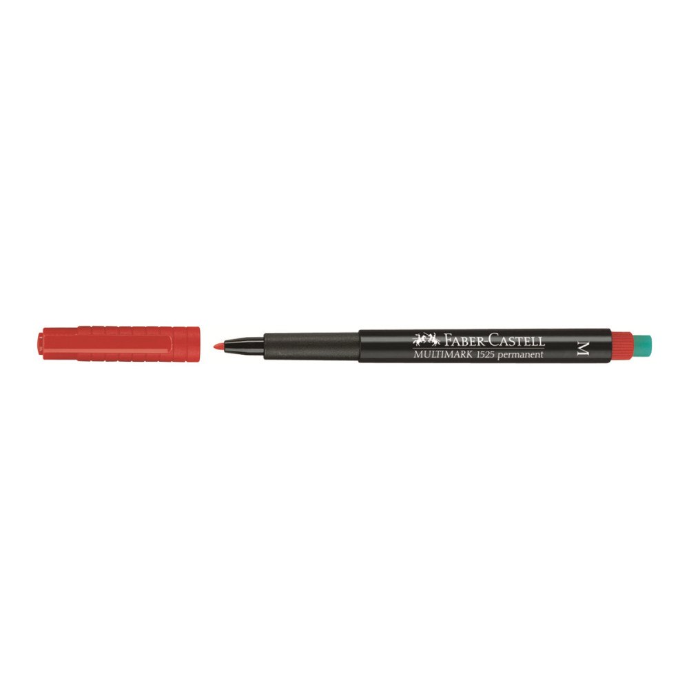 FABER-CASTELL Faber-Castell MULTIMARK 1525 - markering - röd