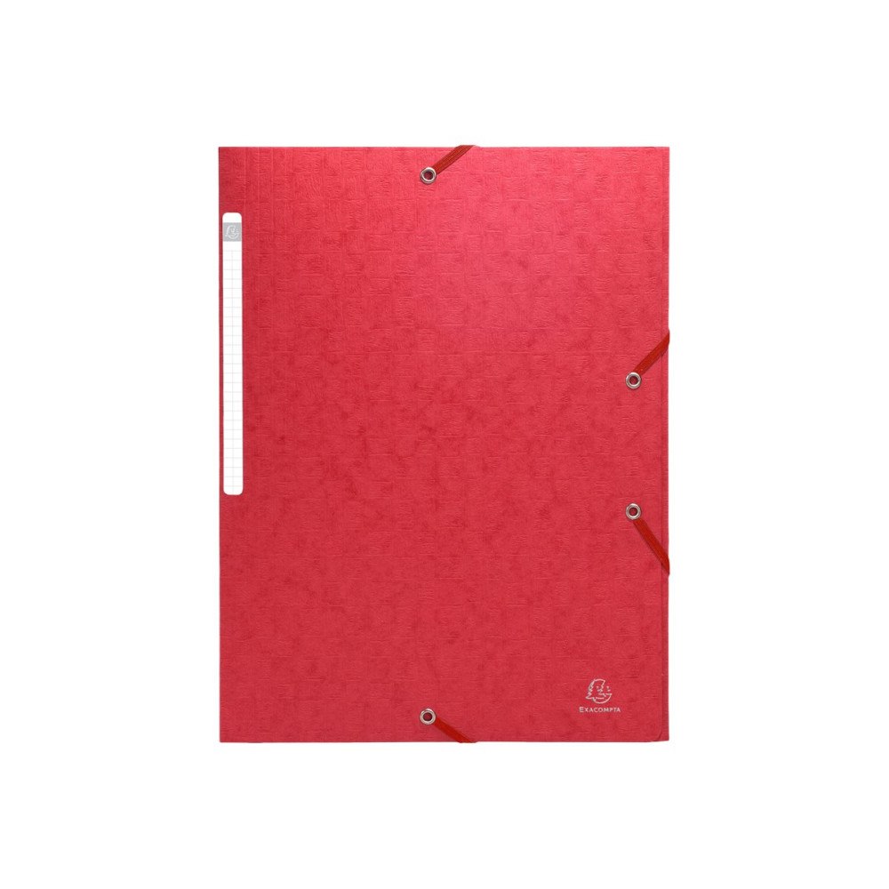 EXACOMPTA Exacompta Nature Future Maxi Capacity - 3-flikhållare - för A4 - kapacitet: 350 ark - fläckröd