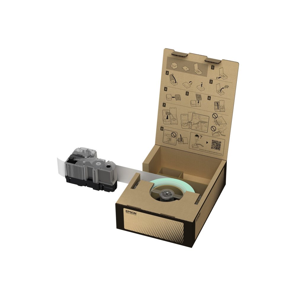 EPSON Epson BR-PT50WB-E - rörtejp för värmekrympning - 1 kassett(er) - Rulle (5 cm x 45 m)