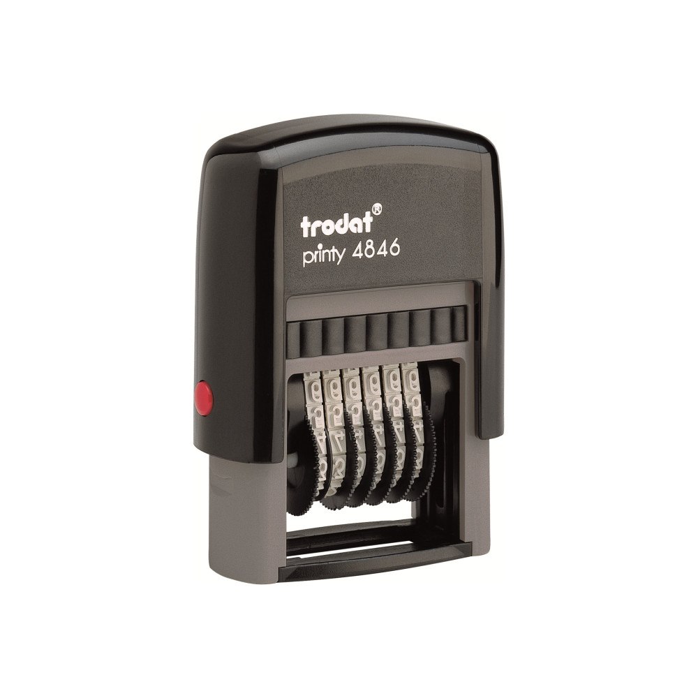 trodat Trodat Printy 4846 - stämpel - självinfärgning - nummer - 27 mm bred