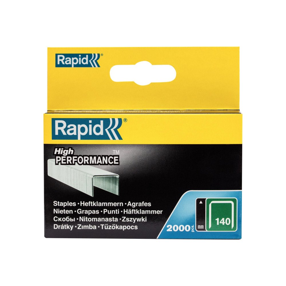 RAPID Rapid High Performance - klamrar - No. 140 - 10 mm - paket med 2000
