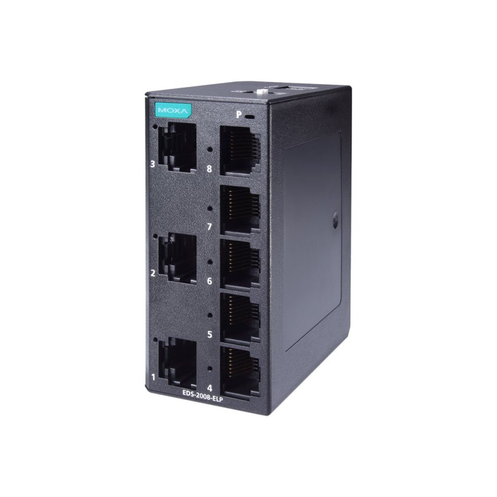 Moxa Technologies Moxa EDS-2008-ELP Series EDS-2008-ELP - switch - 8 portar - ohanterad