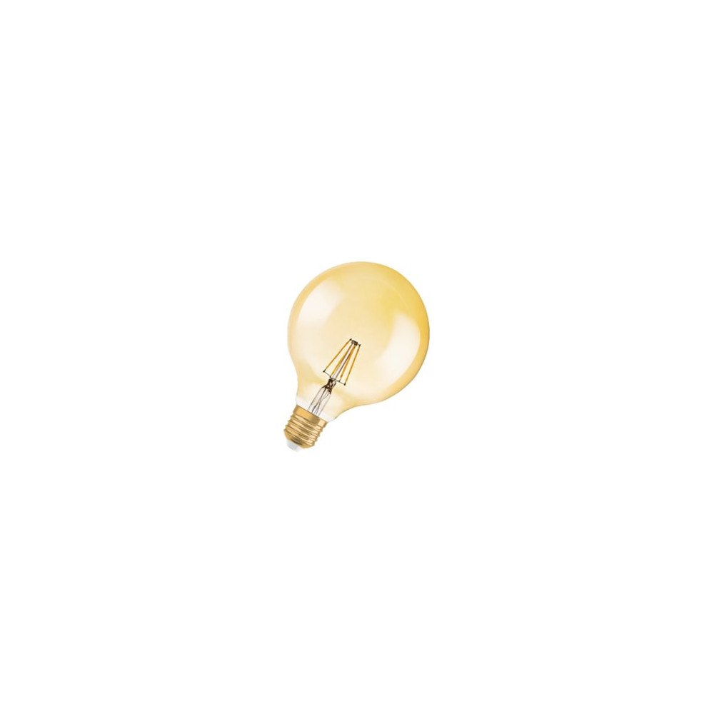 LEDVANCE OSRAM Vintage 1906 LED - LED-glödlampa med filament - form: G125 - klar finish - E27 - 7 W - varmt vitt ljus - 2400 K