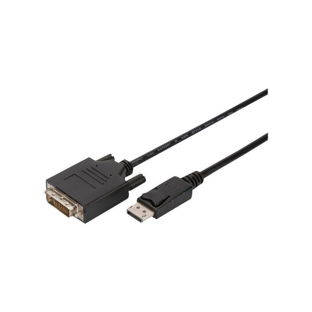 Digitus DIGITUS - videoadapterkabel - DVI-D till DisplayPort - 3 m