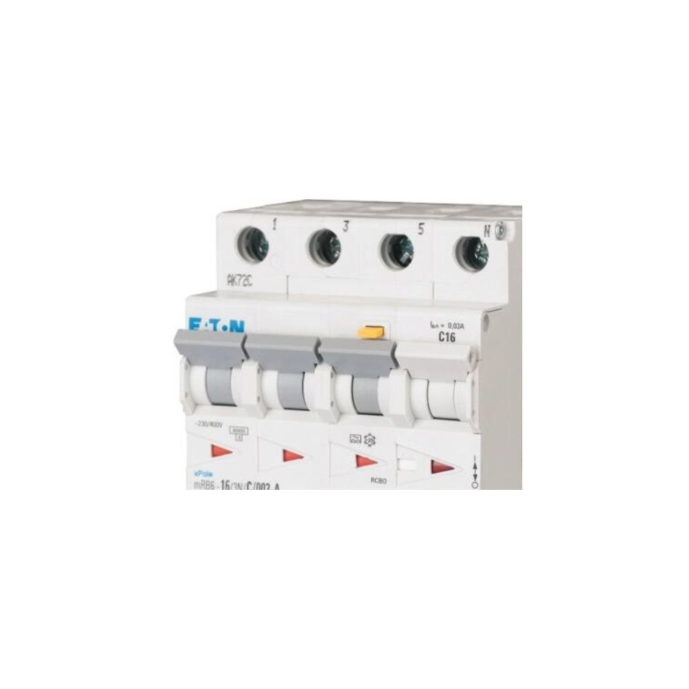 Eaton EATON Kombinationsbrytare, 3-polig + neutral, 32A, C-karaktä...