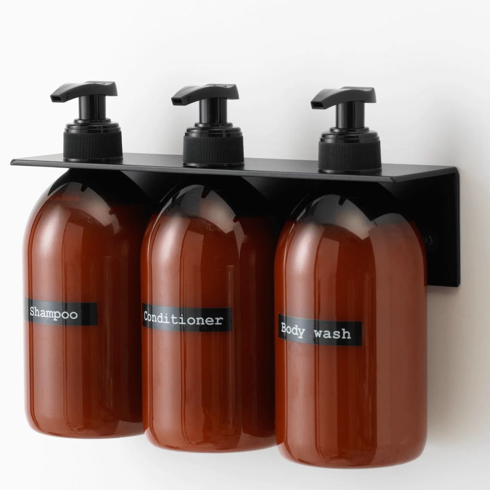 Naga Tvåldispenser för vägg svart