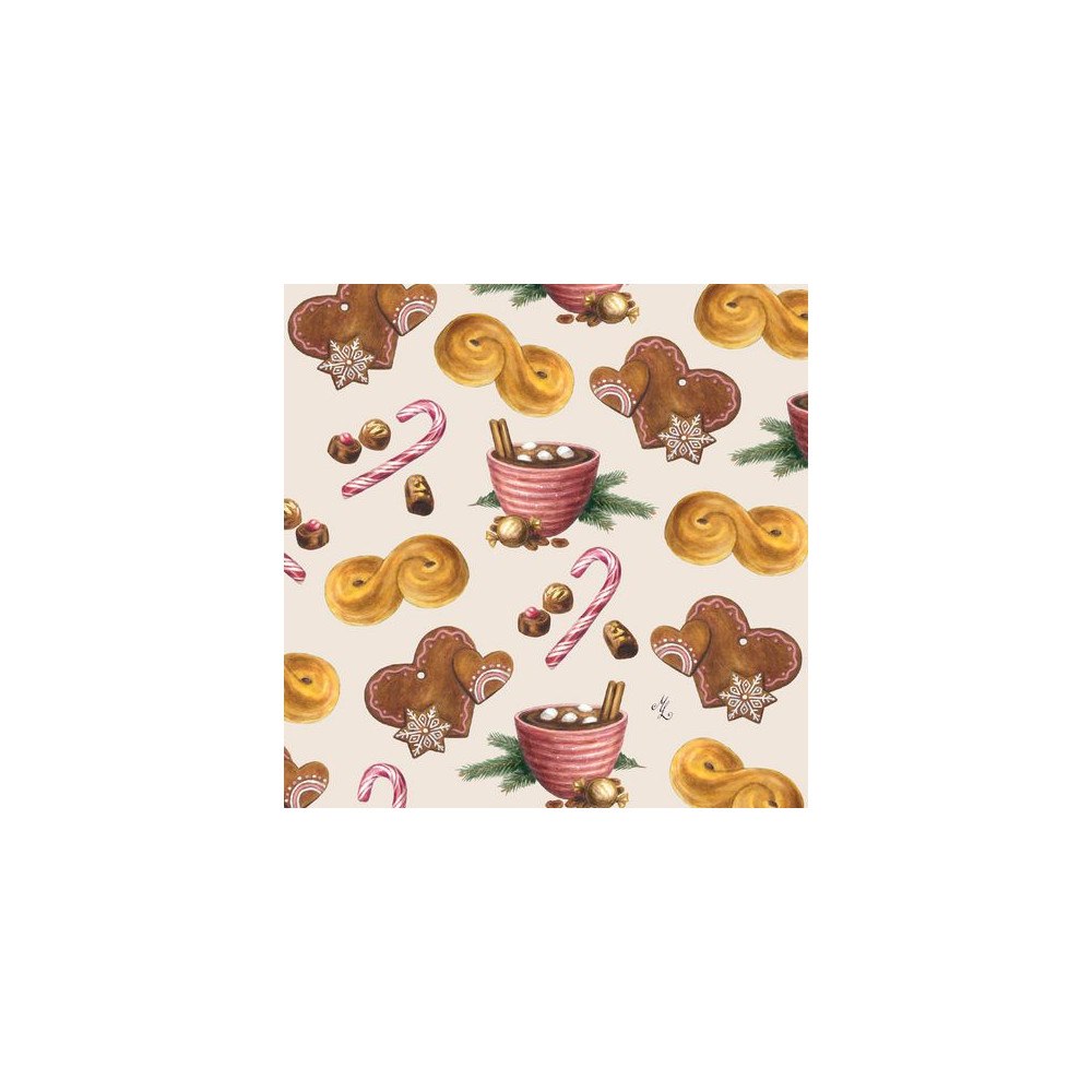 HEDLUND GRUPPEN Servett Lussebulle 3-lags 33x33cm 20/fp