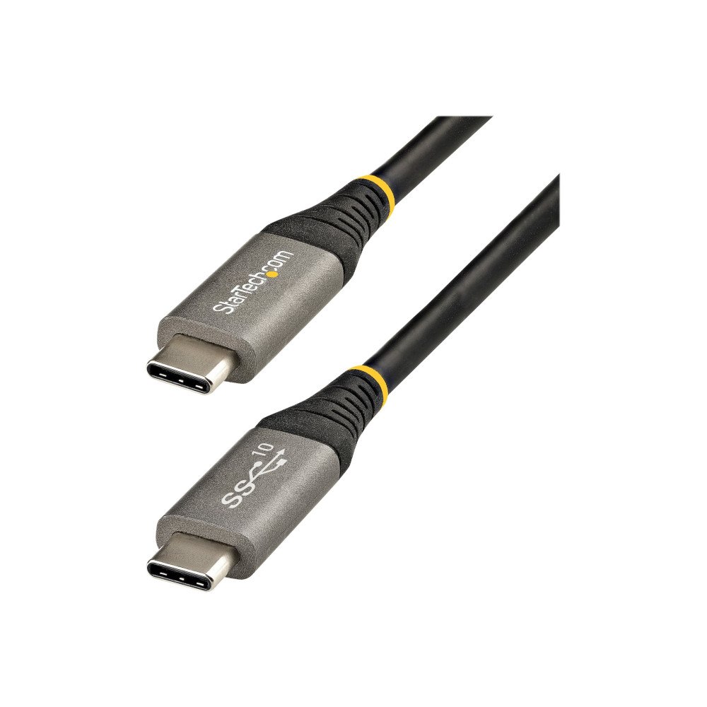 StarTech.com StarTech 50 cm USB C-kabel 10 Gbit/s - USB 3.1/3.2 Gen 2 Type-C kabel - 100W (5A) Power Delivery-laddning, DP alt-läge -...