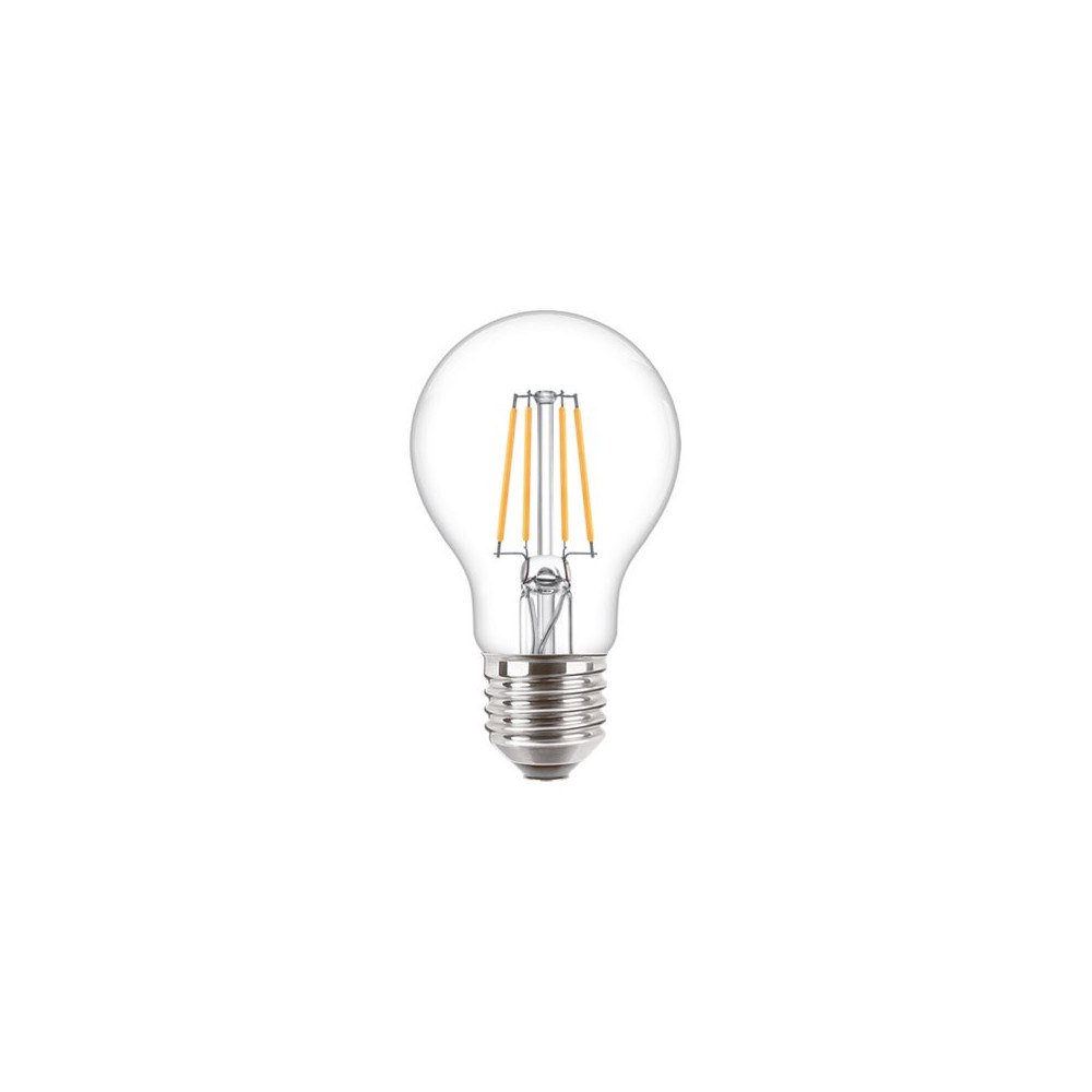 Philips Philips CorePro - LED-glödlampa med filament - form: A60 - klar finish - E27 - 4.3 W - varmt vitt ljus - 2700 K