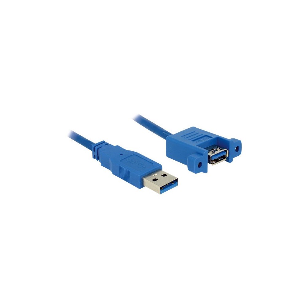 DeLOCK Delock Panel-mount - USB-kabel - USB typ A till USB typ A - 1 m