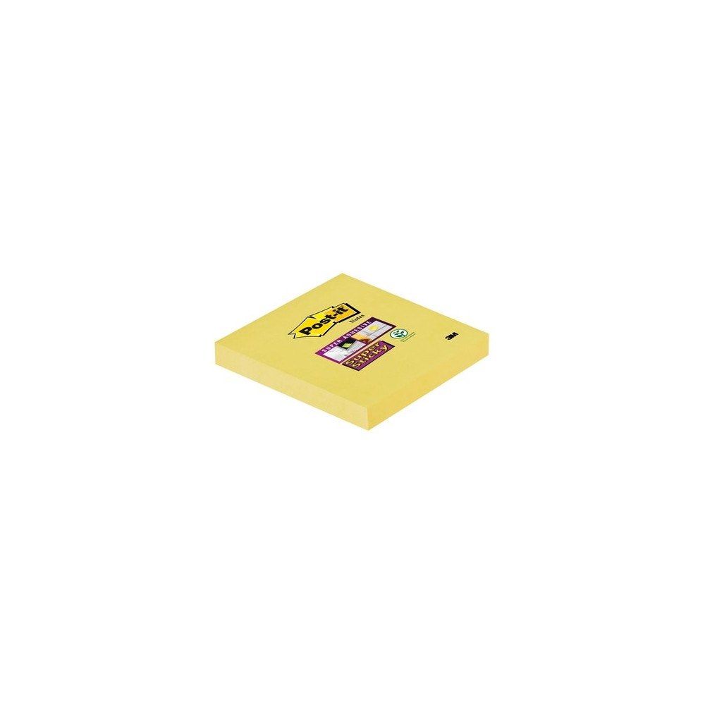 3M Post-it® Super Sticky Notes, ultragul, 12 blokke, 76 mm x 76...