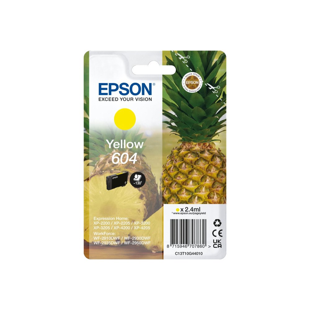 EPSON Epson 604 Singlepack - gul - original - bläckpatron