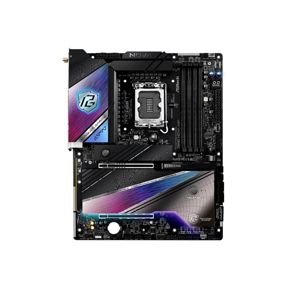 ASRock ASRock Phantom Gaming Z890 NOVA WIFI - moderkort - ATX - LGA1851-uttag - Z890