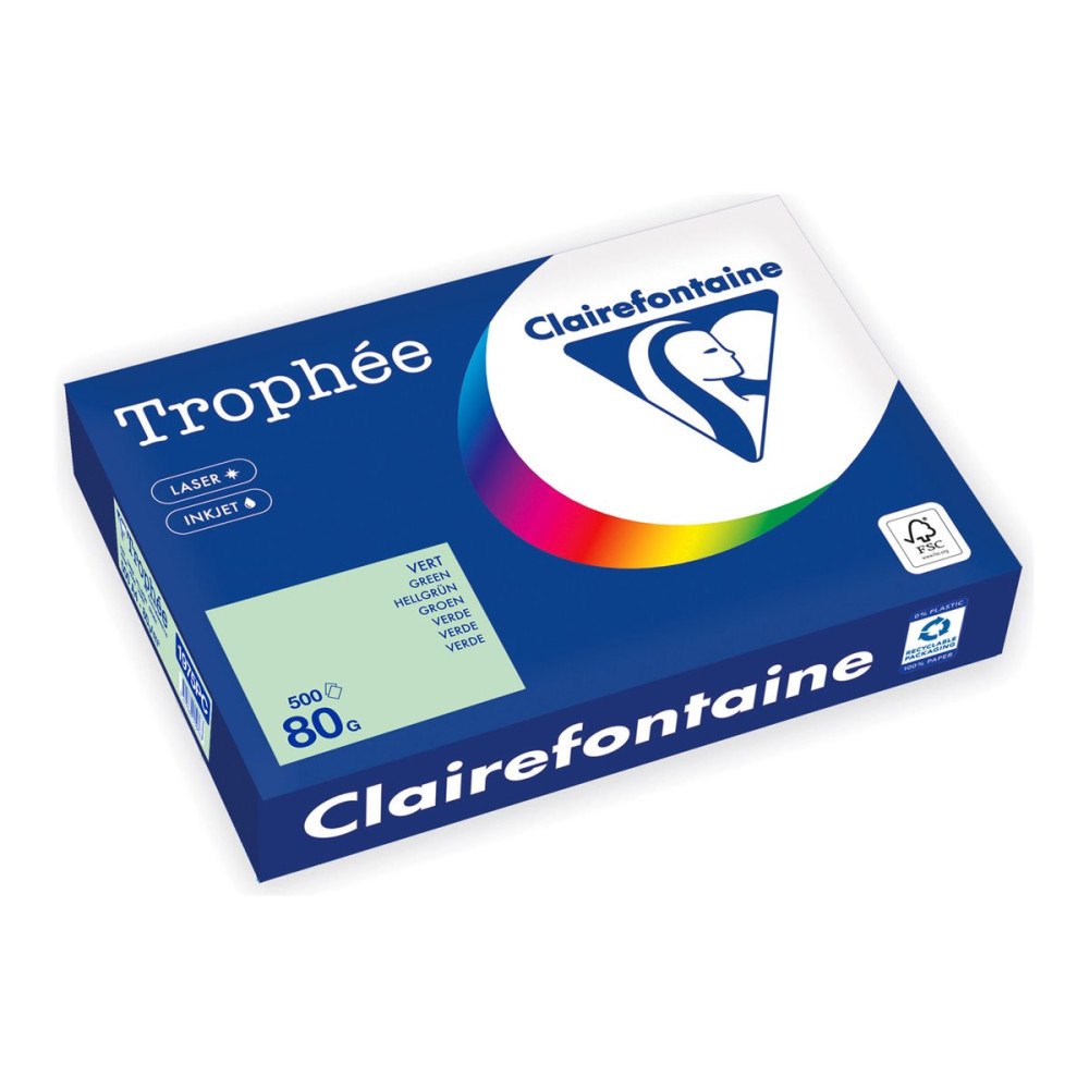 Clairefontaine Clairefontaine Trophée - tonat papper - 500 ark - A4 - 80 g/m²