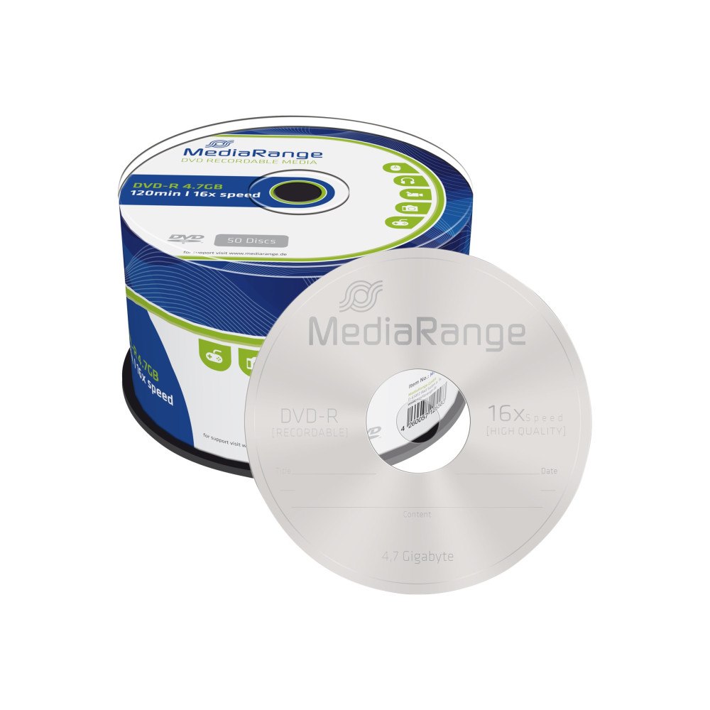 MediaRange MediaRange - DVD-R x 50 - 4.7 GB - lagringsmedier