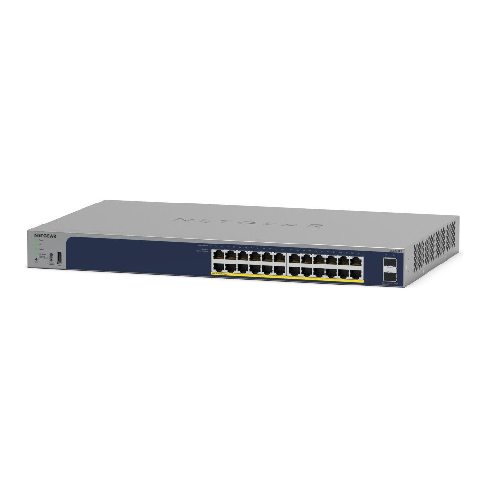 Netgear NETGEAR Smart GS728TP - switch - 24 portar - smart - rackmonterbar