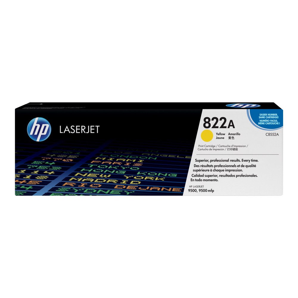Hewlett-Packard HP 822A - gul - original - LaserJet - tonerkassett (C8552A)