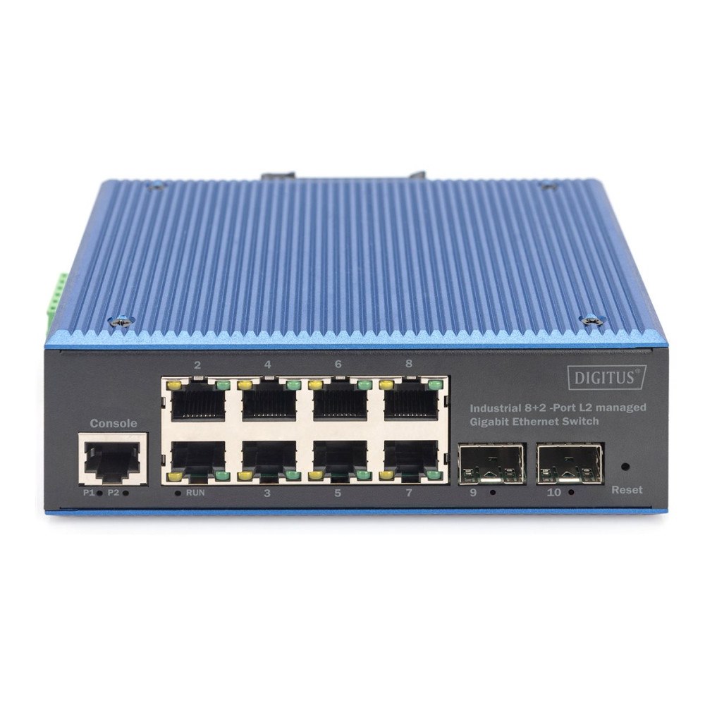 Digitus DIGITUS - switch - industriell - 8 portar - Administrerad