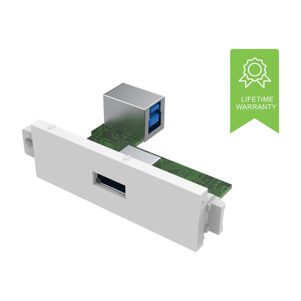 Vision VISION TechConnect 3 USB-a module - modulkontaktplatta med insnäppsfästen