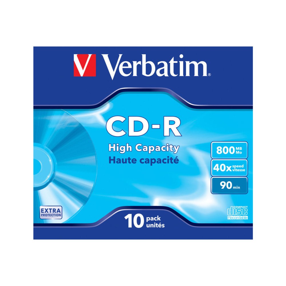 VERBATIM Verbatim DataLife - CD-R x 10 - 800 MB - lagringsmedier