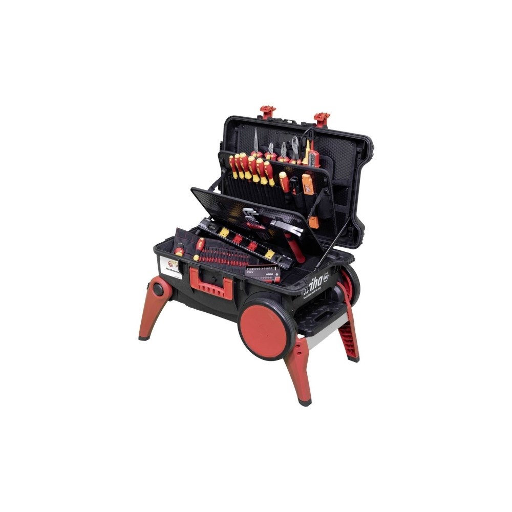 Wiha Wiha 45734 Verktygslåda för elektriker, med utrustning 82 de...
