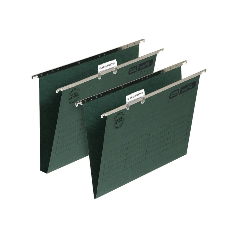 Hamelin ELBA verticfile Ultimate - hängfil - för Foolscap - UK-grön (paket om 50)