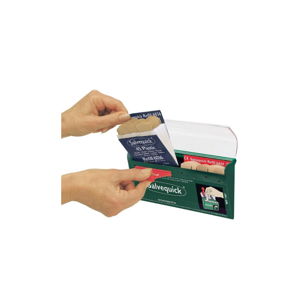 Salvequick Plaster Salvequick vandafvisende 6036, plast, pakke a 6 stk.