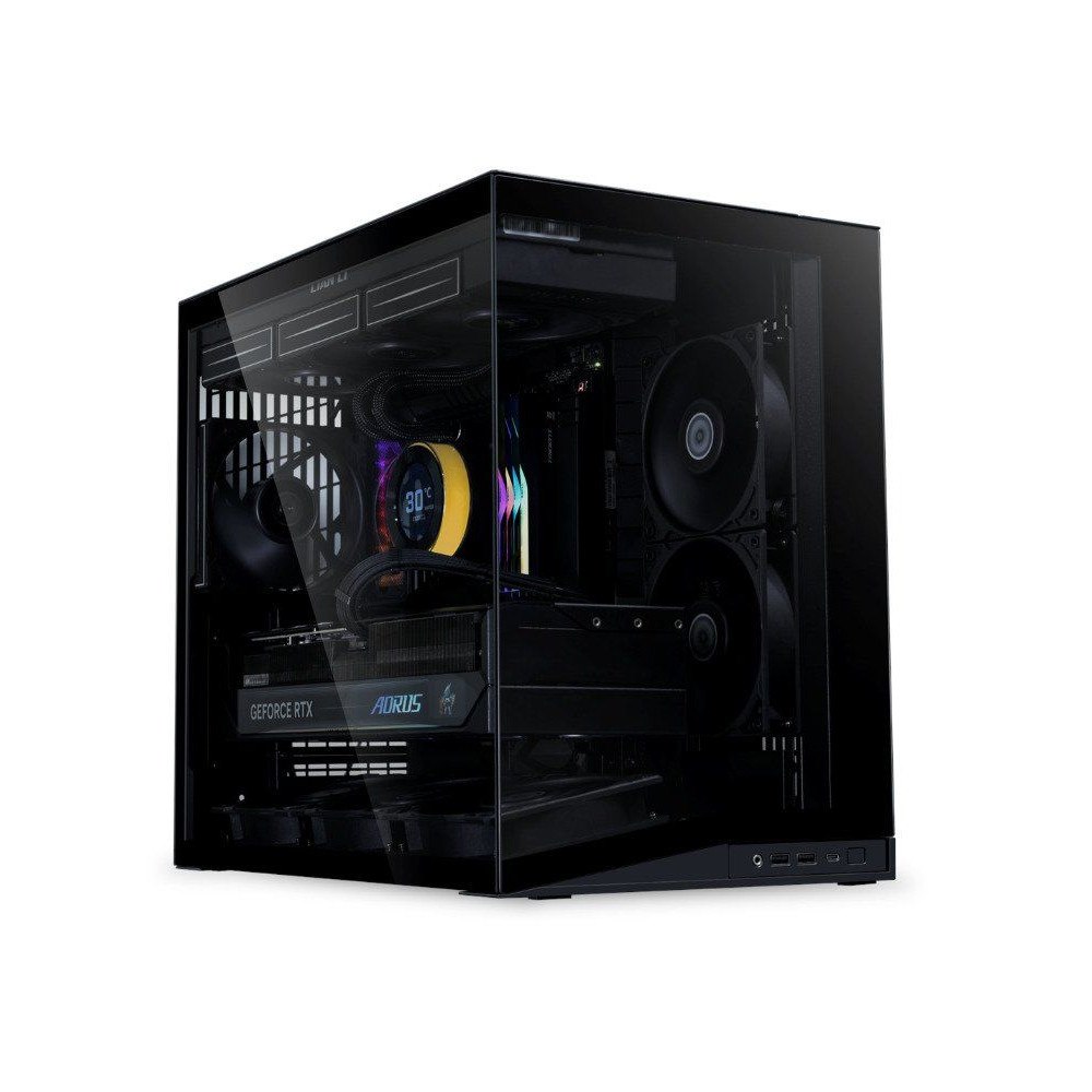 Lian Li Industrial Company Lian Li PC-fodral O11 Dynamic Mini V2 Flow Svart