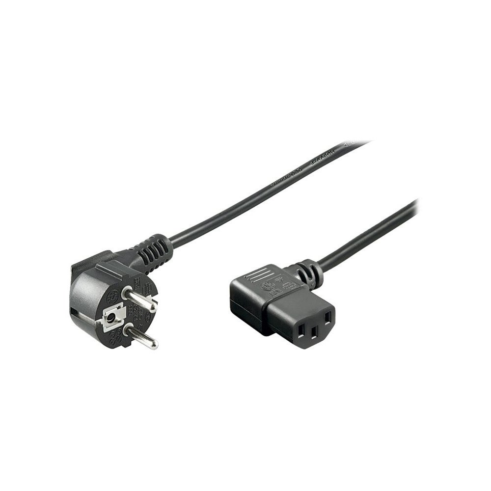 WENTRONIC GMBH goobay - strömkabel - power IEC 60320 C13 till power CEE 7/7 - 2 m
