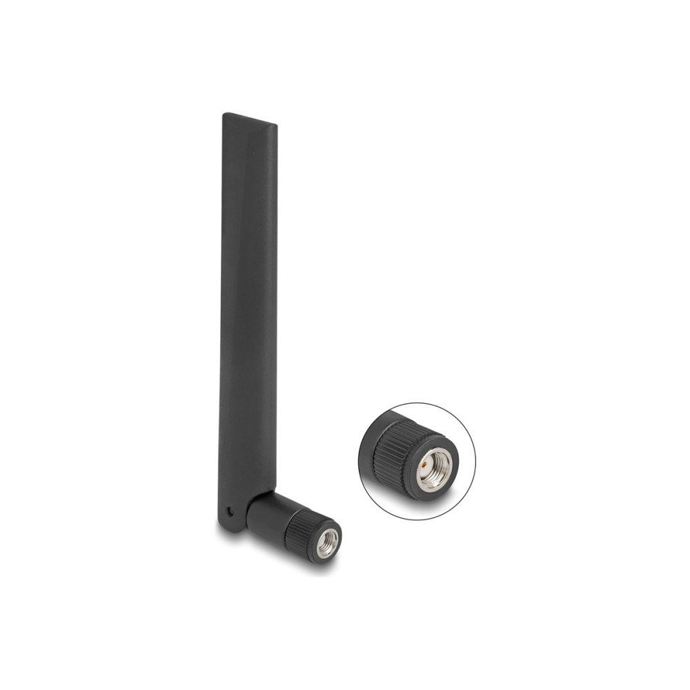 DeLOCK Delock antenn - RP-SMA-kontakt, med lutande led, Wi-Fi 6E,