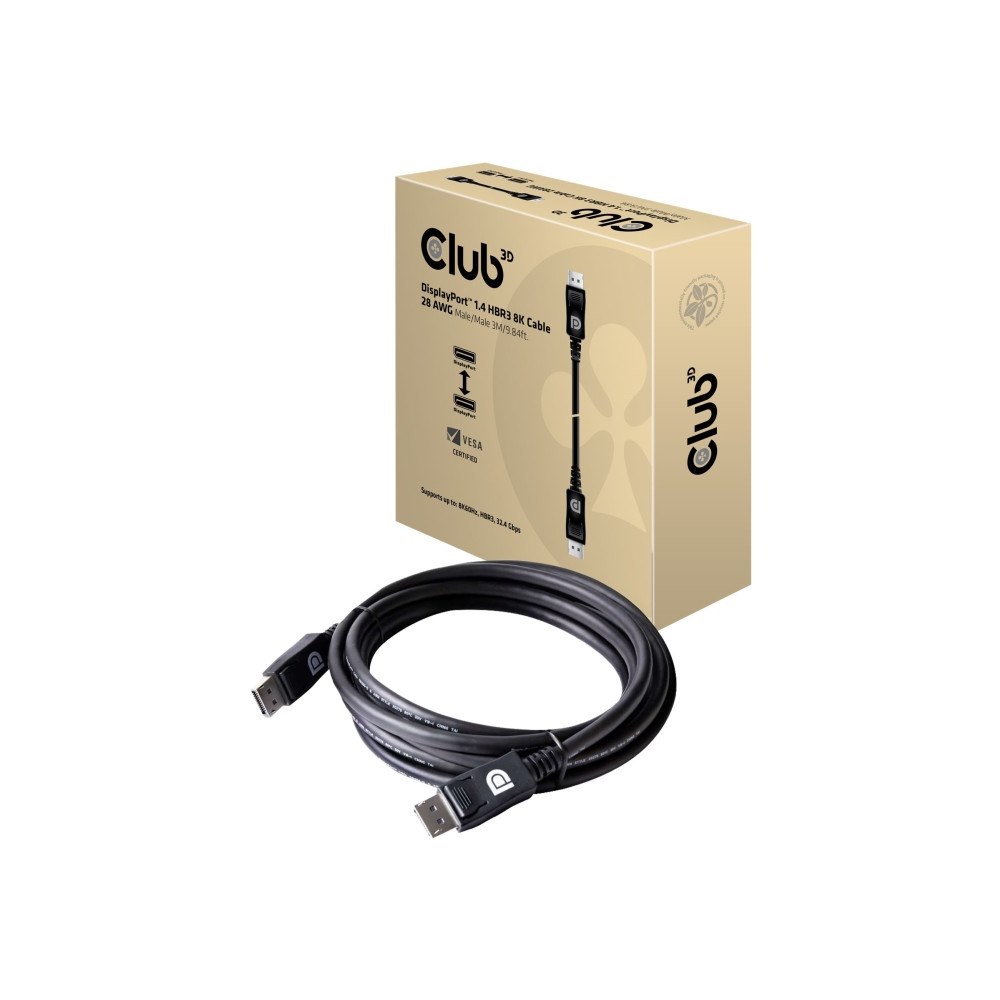 Club-3d Club 3D - DisplayPort-kabel - DisplayPort till DisplayPort - 3 m