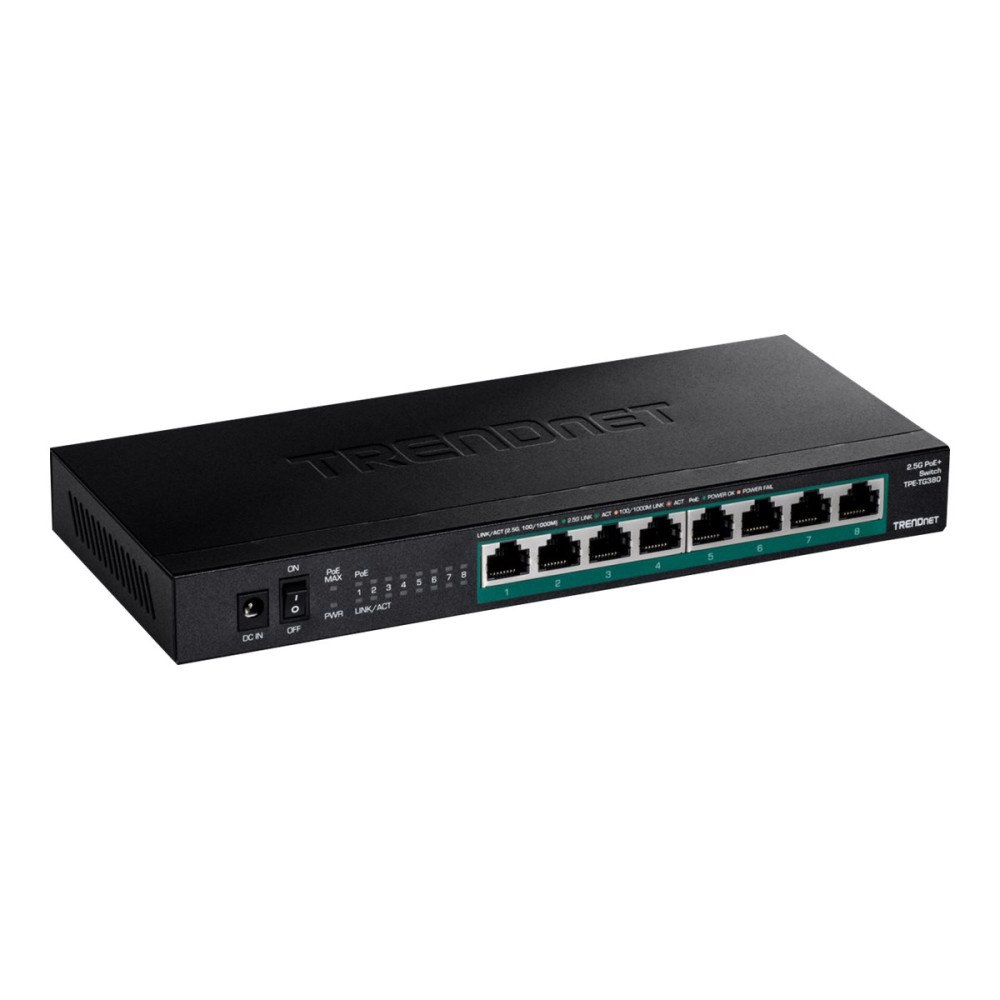 TRENDnet TRENDnet TPE TG380 - switch - 8 portar - ohanterad - TAA-kompatibel