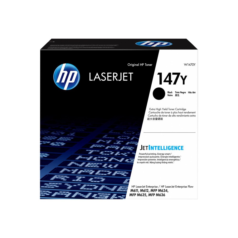 Hewlett-Packard HP 147Y - Extra lång livslängd - svart - original - LaserJet - tonerkassett (W1470Y)