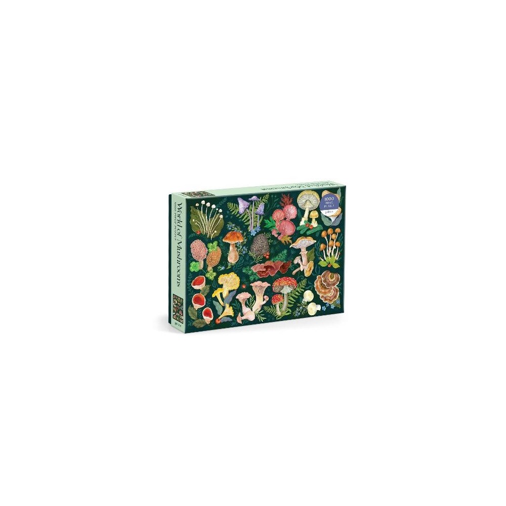 Galison World of Mushrooms 1000 Piece Puzzle (bok, eng)