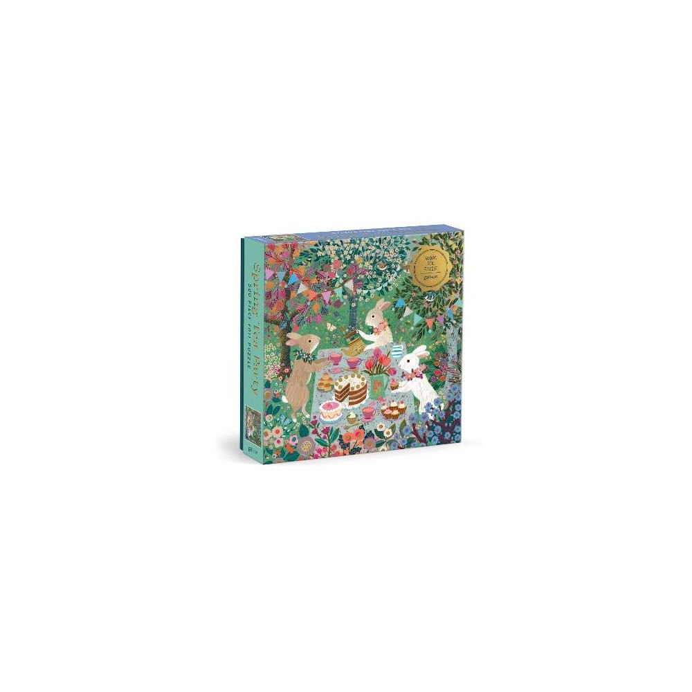 Galison Spring Tea Party 500 Piece Foil Puzzle
