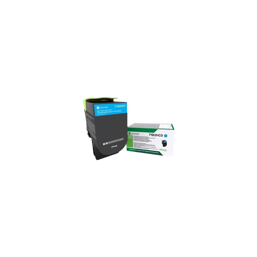 Lexmark International Lexmark X417 - Lång livslängd - cyan - original - tonerkassett - LCCP, LRP