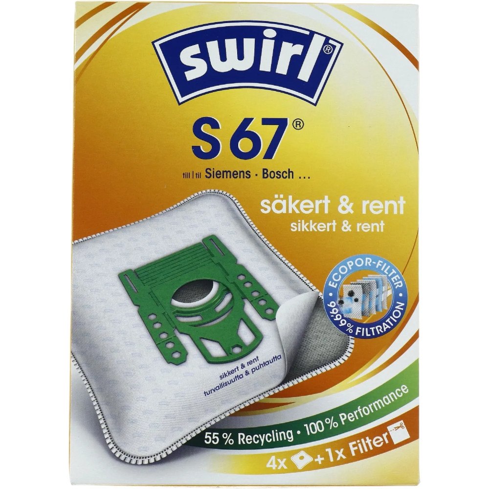Swirl Swirl S 67 / 99775 Dammsugarpåsar