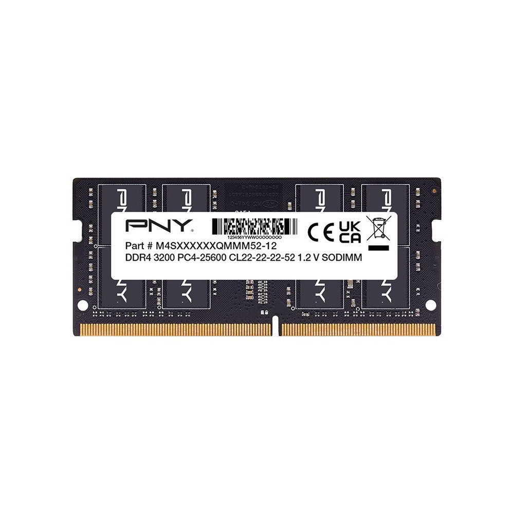 PNY Technologies PNY Performance - DDR4 - modul - 16 GB - SO DIMM 260-pin - 3200 MHz / PC4-25600 - ej buffrad