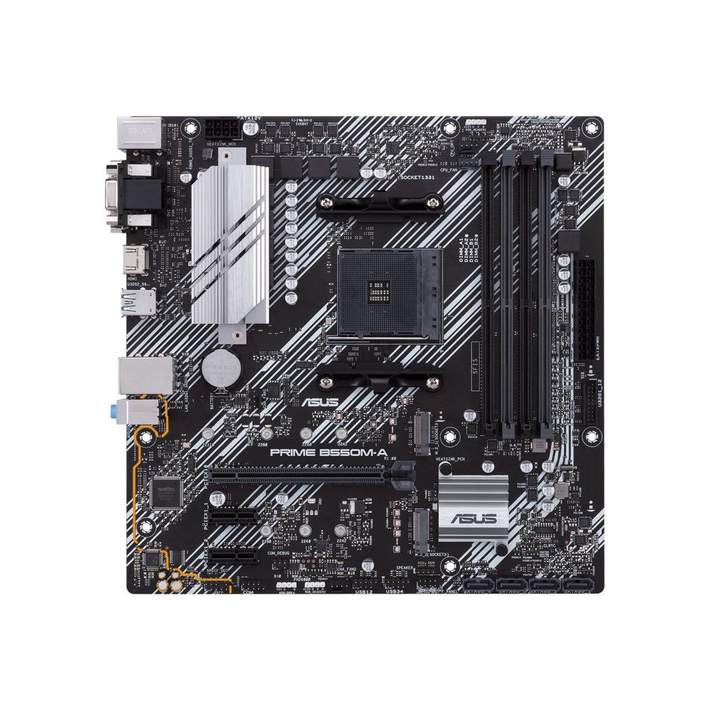 ASUSTeK COMPUTER ASUS PRIME B550M-A - moderkort - micro ATX - Socket AM4 - AMD B550