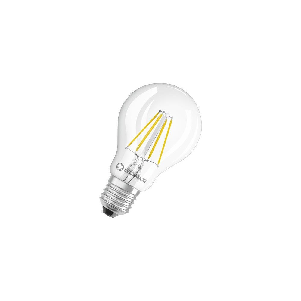 LEDVANCE LEDVANCE PERFORMANCE - LED-glödlampa med filament - form: A60 - klar finish - E27 - 4 W - varmt vitt ljus - 2700 K