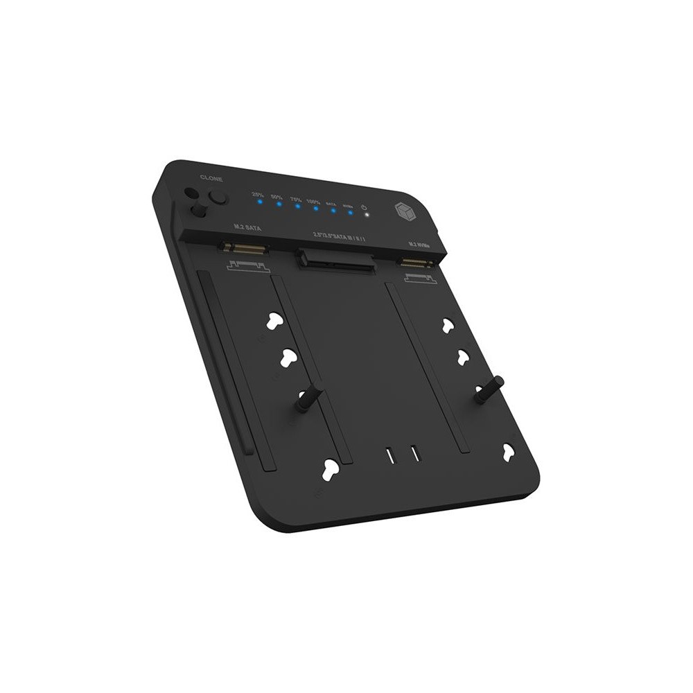 ICYBOX ICY BOX - HDD / SSD dockningsstation - klonfunktion - M.2 NVMe Card / SATA 6Gb/s - USB 3.2 (Gen 2)