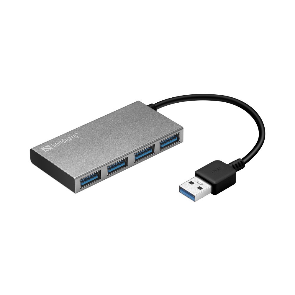 Sandberg Sandberg USB 3.0 Pocket Hub - hubb - 4 portar